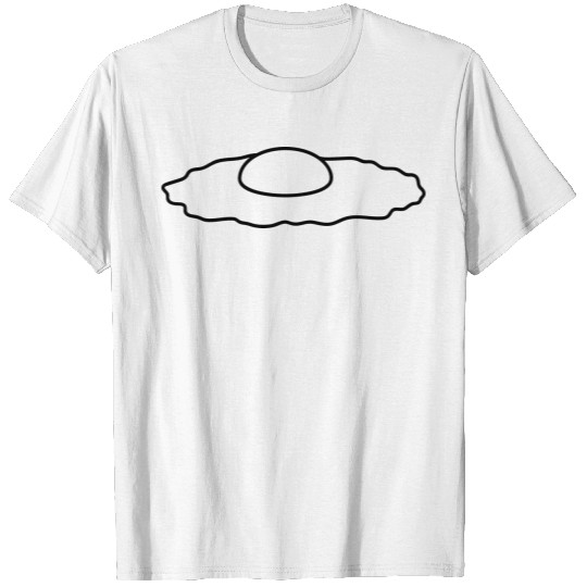 silhouette fried egg food delicious hunger cooking T-shirt