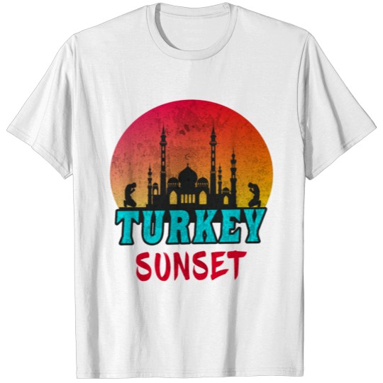 Discover Turkey Sunset Vintage / Gift Istanbul Mosque T-shirt