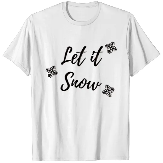 Discover Let it Snow Black T-shirt