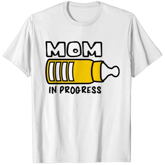 Discover mom in progress baby pregnant vial drink thirst mi T-shirt