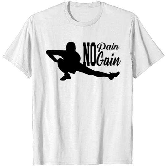 Discover no pain no gain sport T-shirt