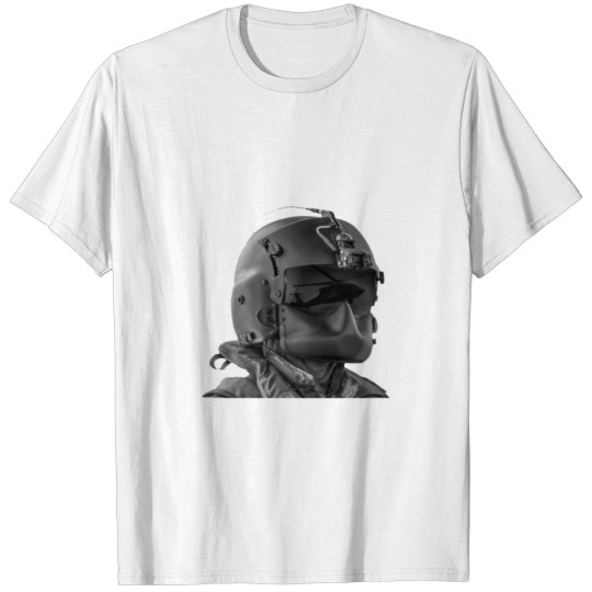 Discover Helicopter Pilot Helmet T-shirt