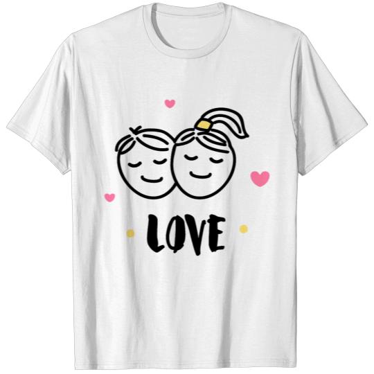 Discover Two people are full of love funny T-shirt