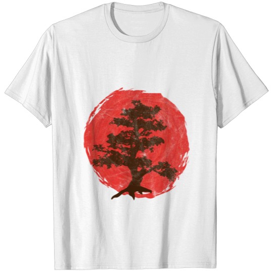 Discover japanese bonsai tree rising sun gift japan T-shirt