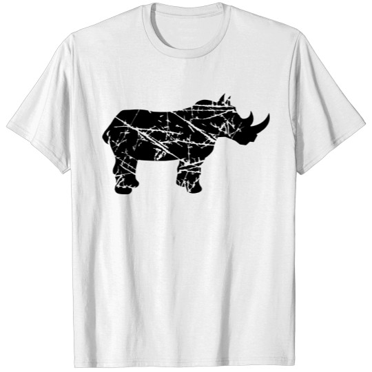 Discover scratch tears rhino silhouette save survival extin T-shirt