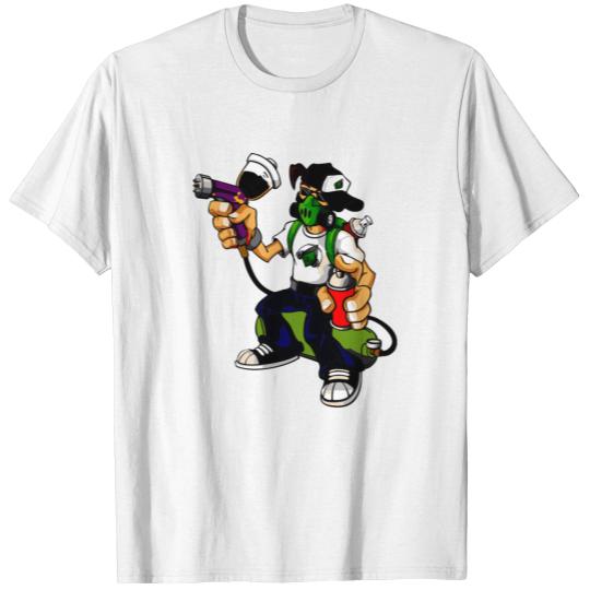 Black Spray Painting T-shirt