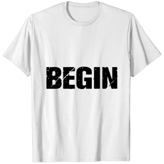Discover Begin letter only T-shirt