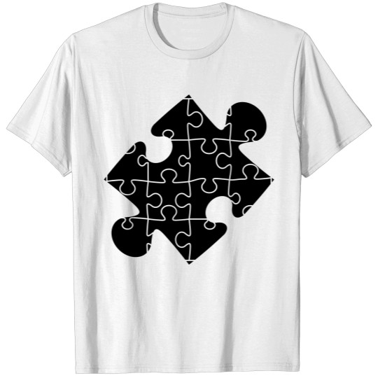 Discover pattern puzzle piece puzzle part puzzle puzzle pie T-shirt