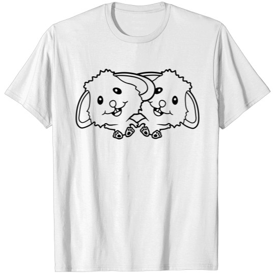 Discover 2 hare friends team couple duo couple brothers sis T-shirt