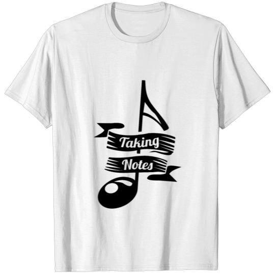 Discover Musical Note Taking Notes Music Song Playing Gift T-shirt