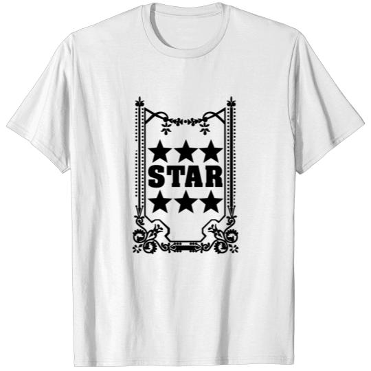 Discover Star Ornament Stars Fame T-shirt