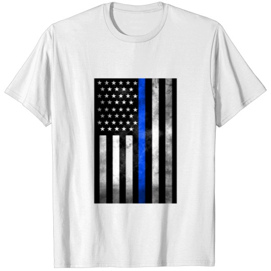 Discover Police Flag Symbol T-shirt