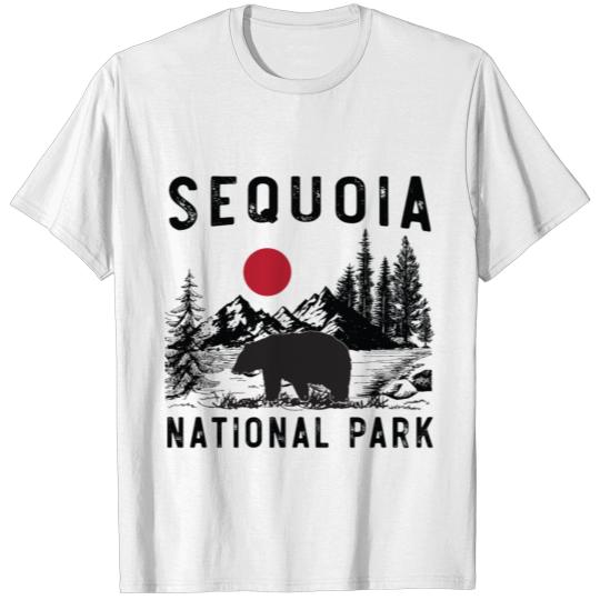 Discover Vintage Sequoia National Park California Bear T-shirt