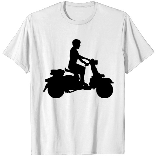 Discover scooter man guy boy driver clip art driving electr T-shirt