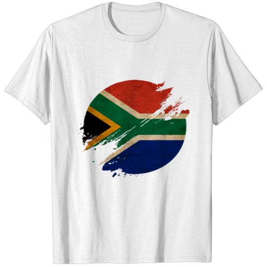 Discover South Africa blurred Vintage Circle / Flag T-shirt