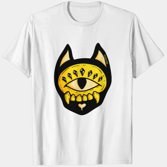 Cat Gothic Glass Ball Voodoo Witch Tarot Gift T-shirt