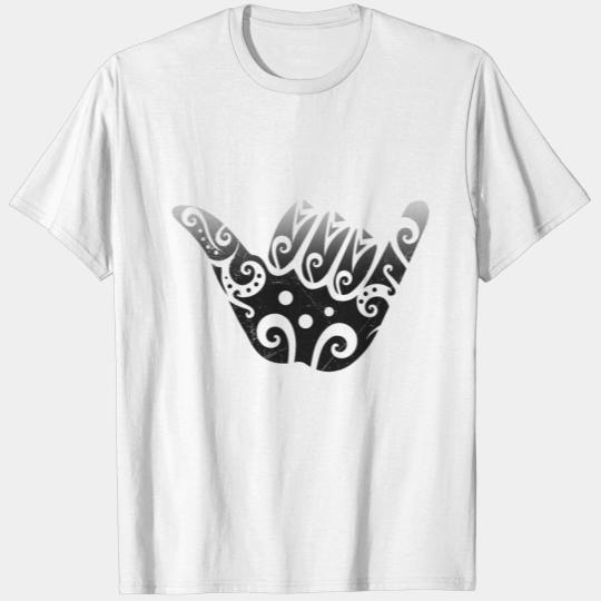 Maori Hang Loose Sign Black Gift Idea T-shirt
