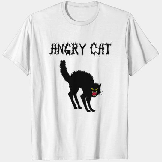 Discover Angry cat T-shirt
