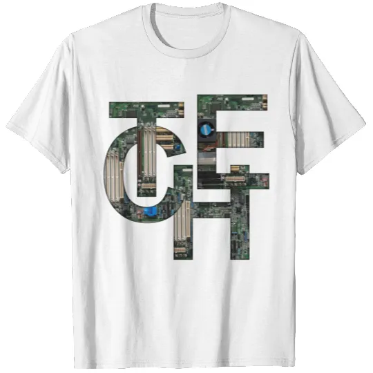 TECH vintage computer parts science technology T-shirt