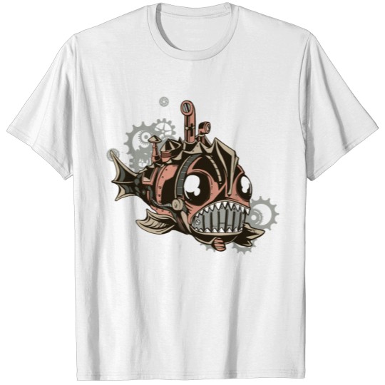 Discover Steampunk Vintage victorian fish T-shirt