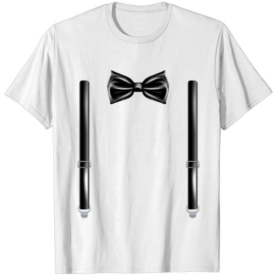 Discover Bow Tie With Suspenders Funny Wedding Gift T-shirt