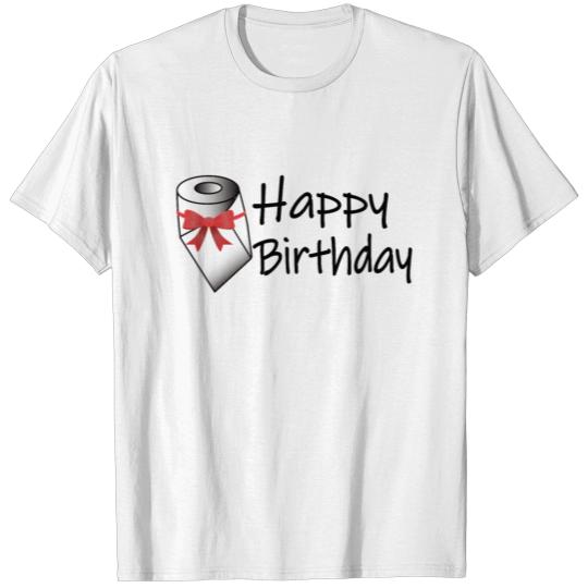 Discover Birthday Present, Happy Birthday, Toilet Paper T-shirt