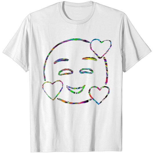 Smiley Face with Hearts T-shirt
