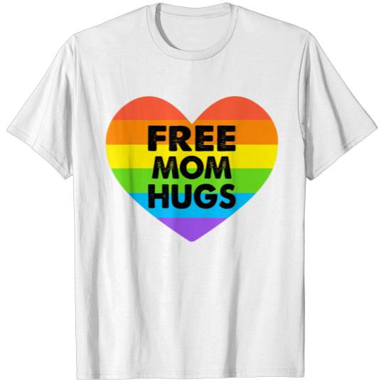 Discover Free Mom Hugs LGBT T Shirt T-shirt