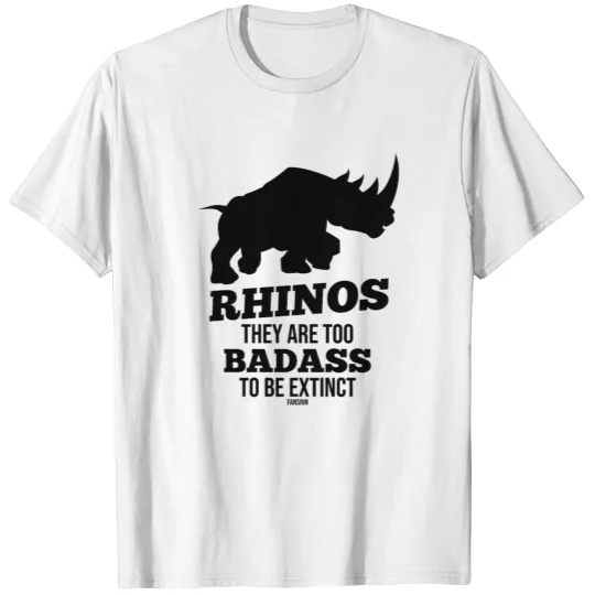 extinct rhinoceros threatened Ivory T-shirt