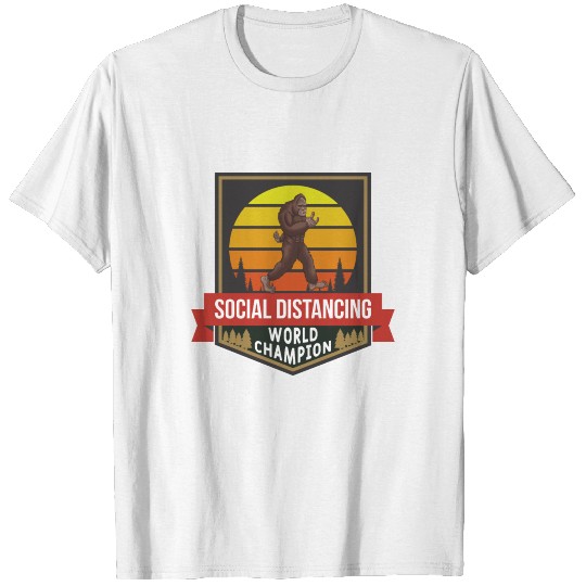 Social Distancing World Champion Bigfoot Corona T-shirt