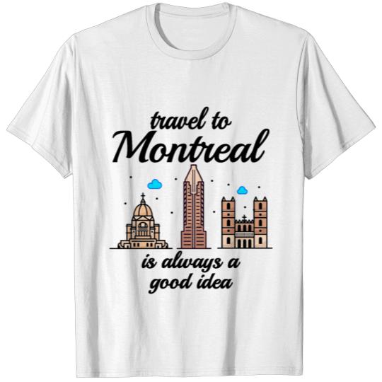 Discover de montréal skylineTravel To Miami Is Always A Goo T-shirt