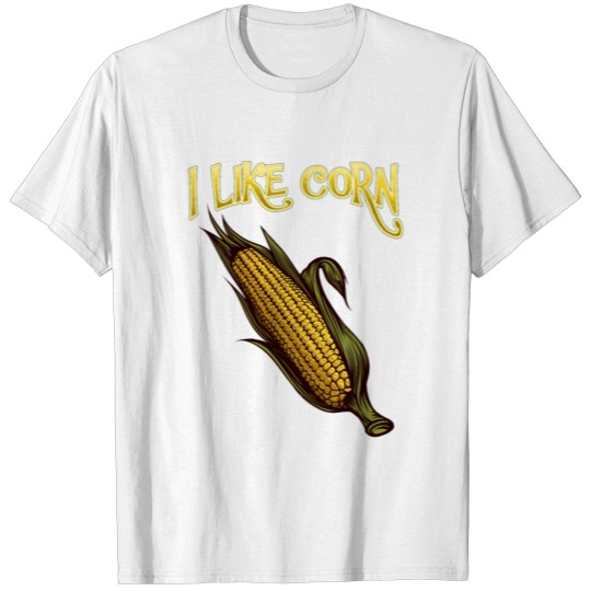 Discover Funny Corn loving Farmer Vegan Food T-shirt