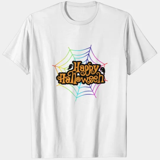 Funny Costume Happy Halloween Spiderweb Gift T-shirt