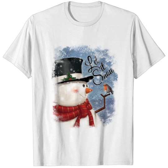 Let it Snow Snowman T-shirt