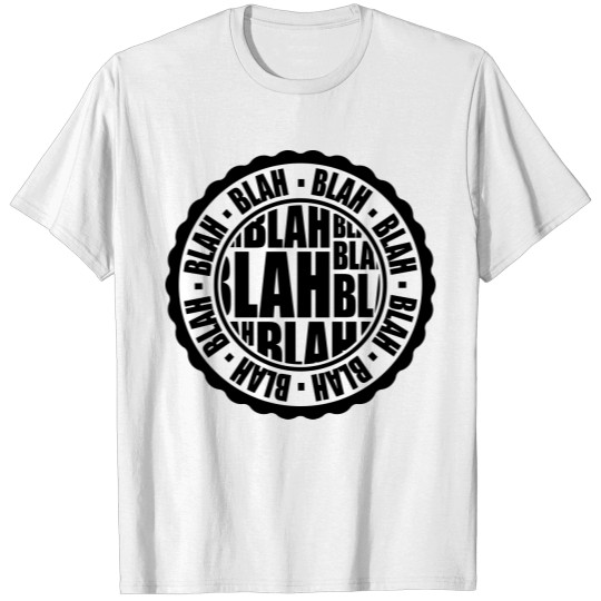 Discover Round logo blah T-shirt