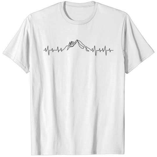 Discover Bicycle rides uphill T-shirt