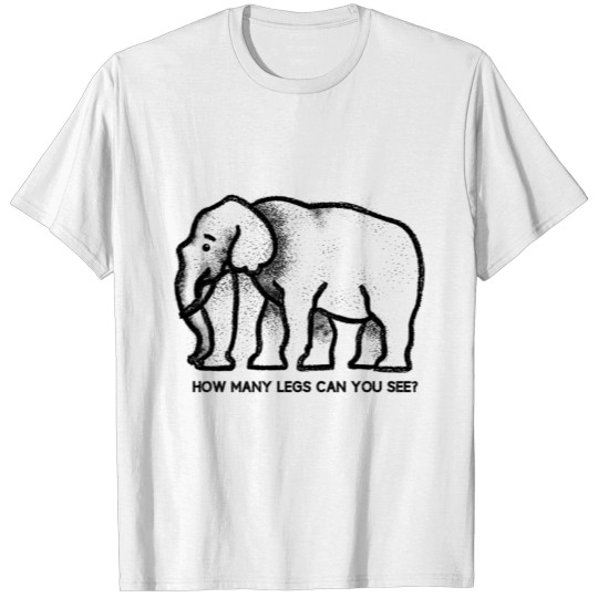 Discover ELEPHANT optical illusion T-shirt