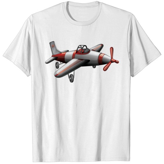 Discover Airplane, classic fighter, fighter plane, retro T-shirt