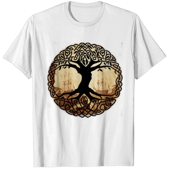 Discover Celtic cross celtic knot druid triskele T-shirt