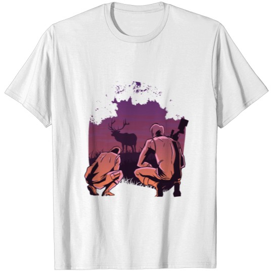 Discover hunting scene T-shirt