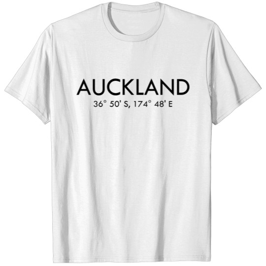 Discover Auckland - NZ - Coordinates - Latitude - Longitude T-shirt