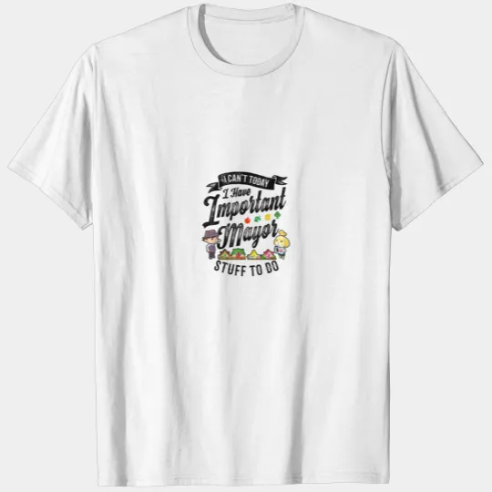 Animal Crossing Important Mayor Stuff Graphic T-shirt