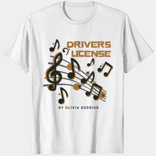 Drivers license for Olivia Rodrigo T-shirt