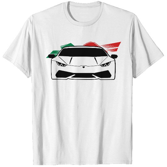 Lambo Huracan with Italian Flag T-shirt