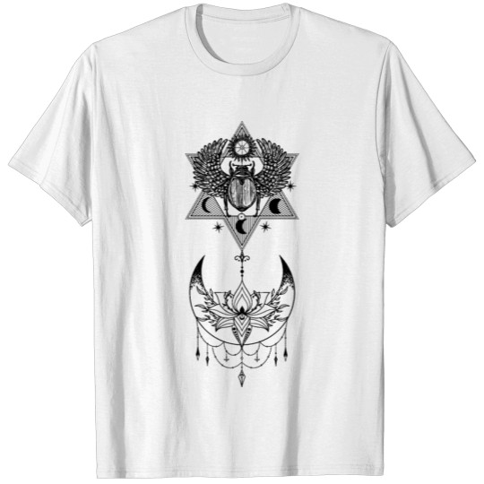 Discover Occult Skullmystic Eye Blackcraft All seeing T-shirt