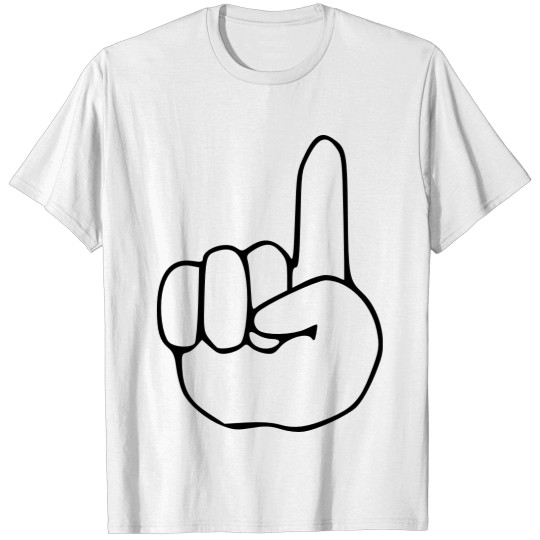 Discover emojis sketch finger point up T-shirt