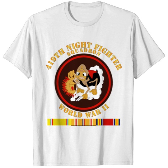 Discover AAC 419th Night Fighter Squadron WWII w SVC T-shirt