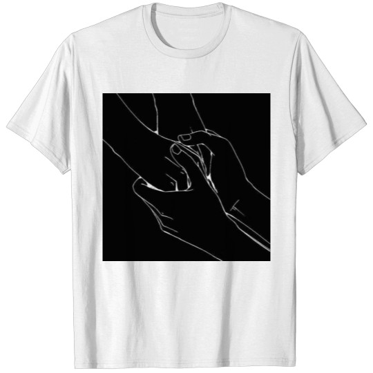 Discover Hands Line drawing T-shirt