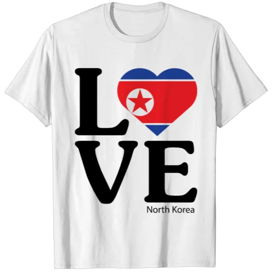 Discover Love North Korea T-shirt