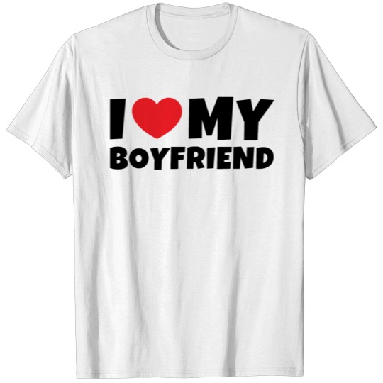 Discover I Love My Boyfriend I heart my boyfriend T-shirt